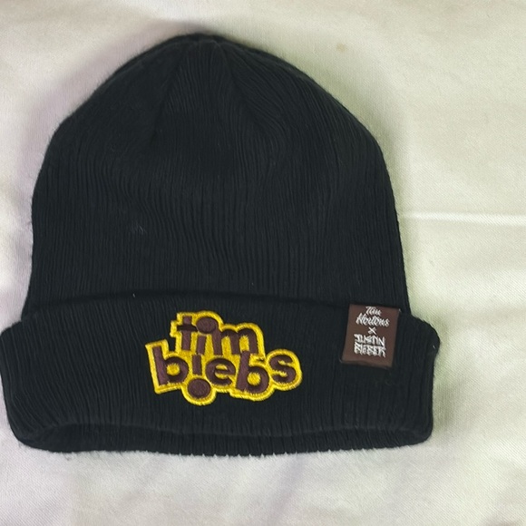 Tim Hortons x Justin Bieber - Tim Biebs Black Beanie OsFM - Picture 1 of 4